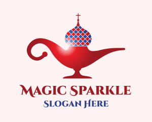 Russian Magic Lamp logo design