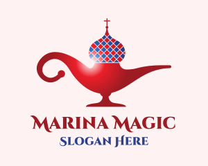 Russian Magic Lamp logo design