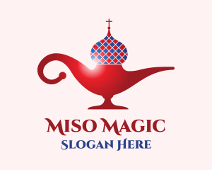 Russian Magic Lamp logo design