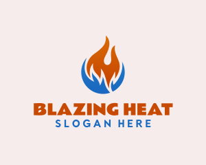 Heat Cold Fuel Ventilation logo design