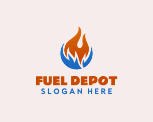 Heat Cold Fuel Ventilation logo design