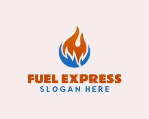 Heat Cold Fuel Ventilation logo design