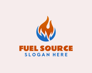 Heat Cold Fuel Ventilation logo design