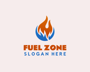 Heat Cold Fuel Ventilation logo design