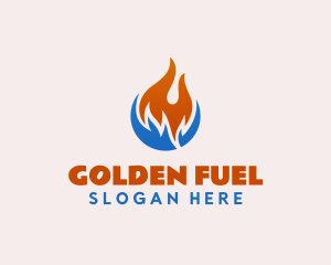 Heat Cold Fuel Ventilation logo design