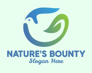 Dove Nature Leaf logo design