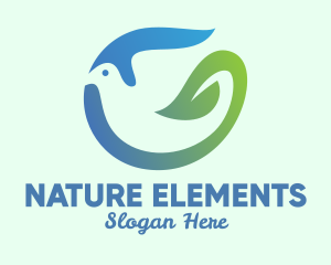 Dove Nature Leaf logo design