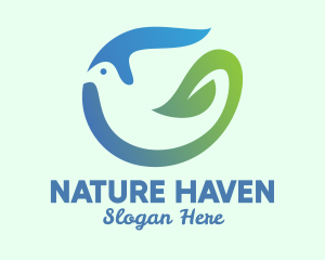 Dove Nature Leaf logo design