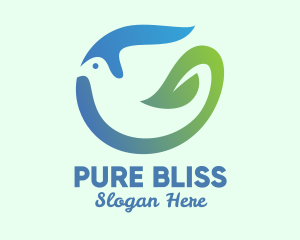 Dove Nature Leaf logo design