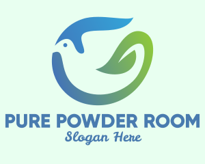 Dove Nature Leaf logo design