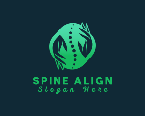 Spinal Chiropractic Hand logo design