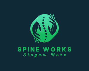 Spinal Chiropractic Hand logo design