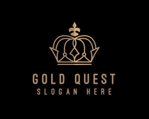 Gold Crown Monarch logo design