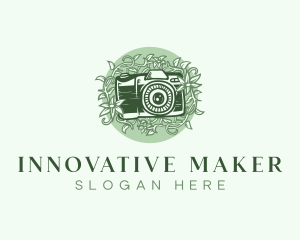 Floral Camera Studio logo design