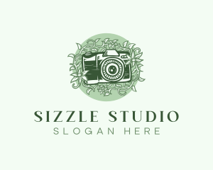 Floral Camera Studio logo design