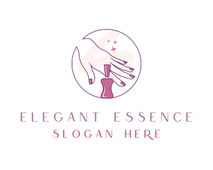 Aesthetic Nail Polish logo design