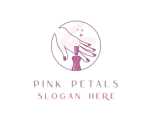 Aesthetic Nail Polish logo design