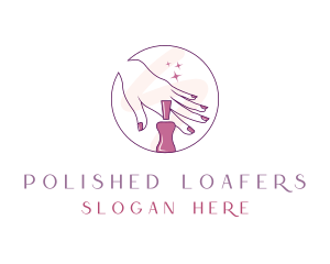 Aesthetic Nail Polish logo design