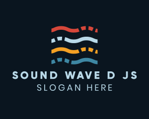 Broken Line Waves logo design