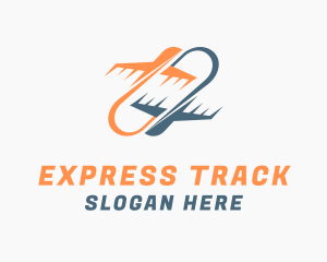 Airplane Transport Loop logo design