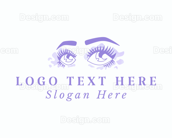 Purple Eyes Makeup Logo