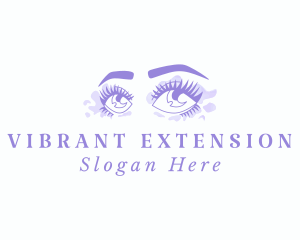 Purple Eyes Makeup  logo design