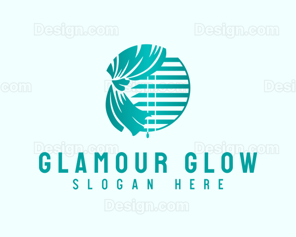 Window Curtain Blinds Logo