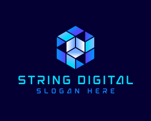 Digital Cube Robotics logo design