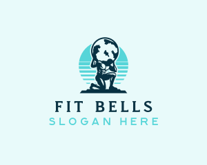 Strong Atlas Fitness logo design