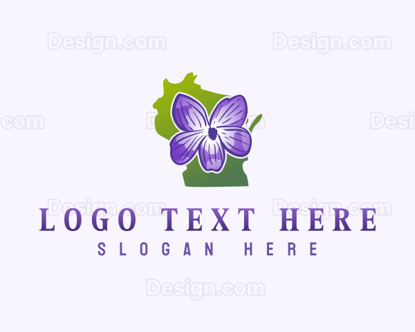 Wisconsin Flower Herb Logo