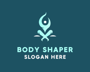 Wellness Fitness Yoga logo design