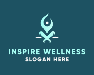 Wellness Fitness Yoga logo design