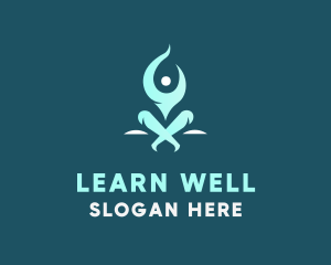 Wellness Fitness Yoga logo design