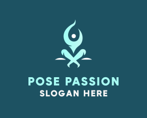 Wellness Fitness Yoga logo design