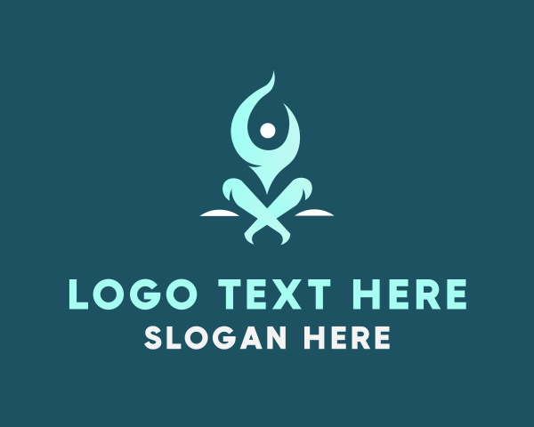 Yoga Teacher logo example 1