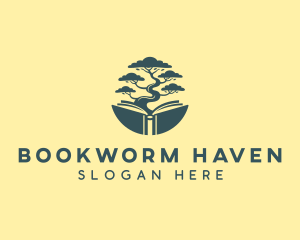 Tree Educational Book logo design