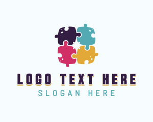 Puzzle - Jigsaw Puzzle Star logo design