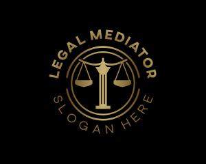 Justice Scale Law logo design