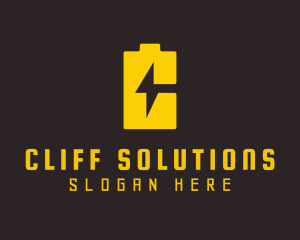 Lightning Battery Charge logo design