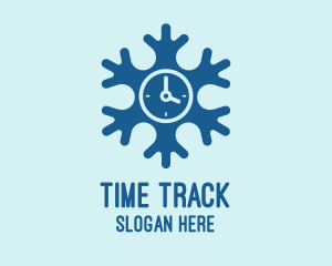 Blue Snow Clock logo