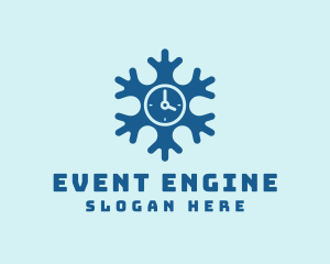 Blue Snow Clock logo