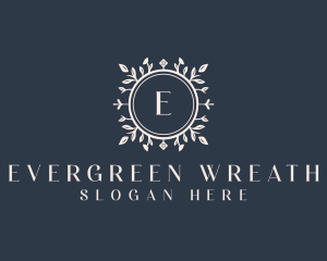 Wellness Spa Beauty Wreath logo design