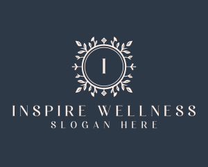 Wellness Spa Beauty Wreath logo design