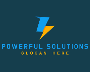  Power Lightning Bolt logo design