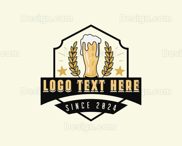 Brewing Beer Pub Logo