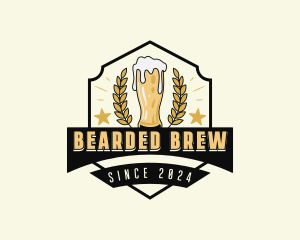 Brewing Beer Pub logo design