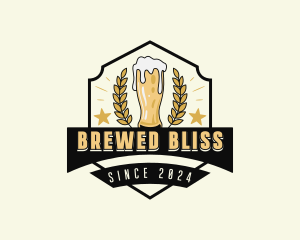 Brewing Beer Pub logo design