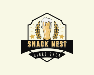 Brewing Beer Pub logo design