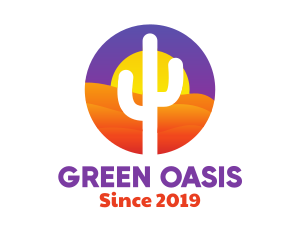Desert Sun Badge logo design