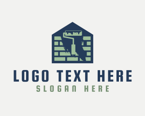 Brick Home Painting Logo